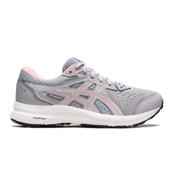 ASICS Gel-Contend 8 Running Shoes Gray Blush Pink Lightweight Comfort Sneakers 9 - Picture 1 of 15